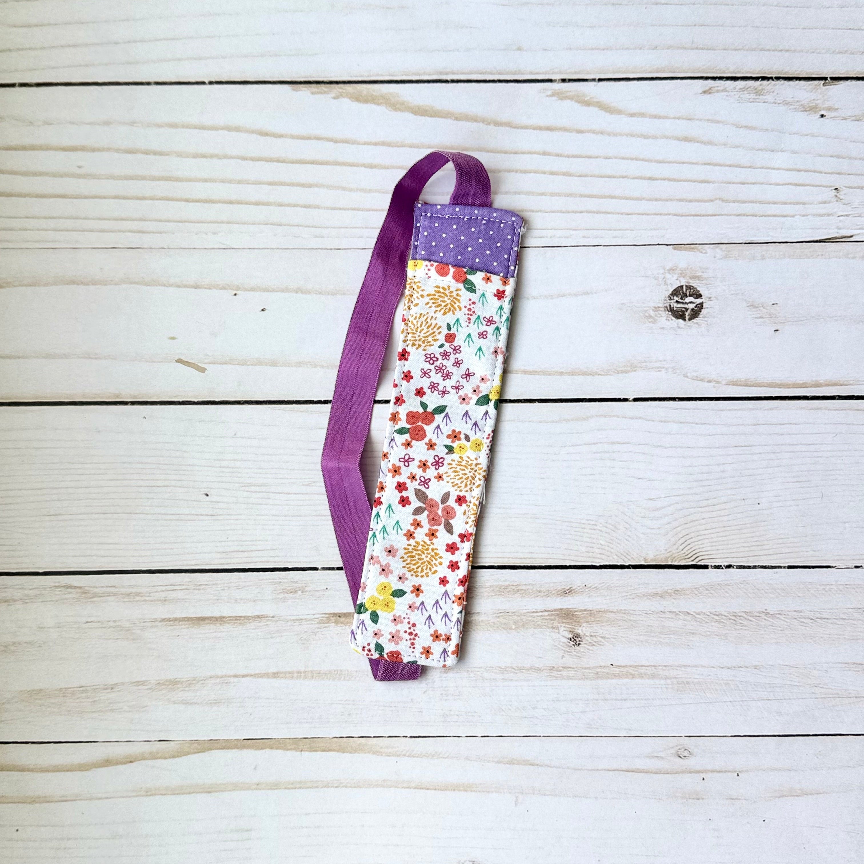 Fabric Bookmark with Elastic and Penholder