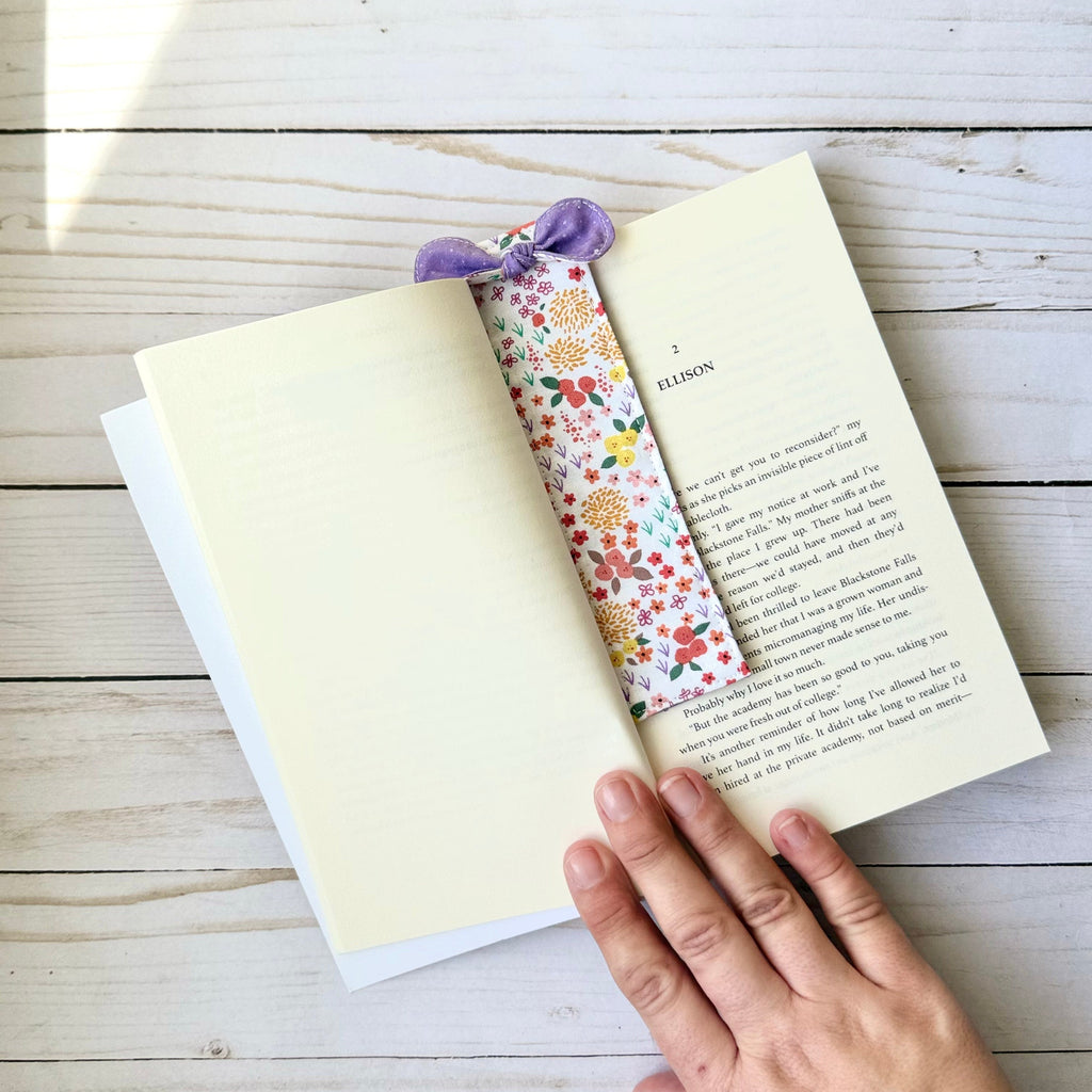 Fabric Bookmark with Bow