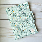 Quilted Fabric Book Sleeve with Magnetic Clasp and Bow