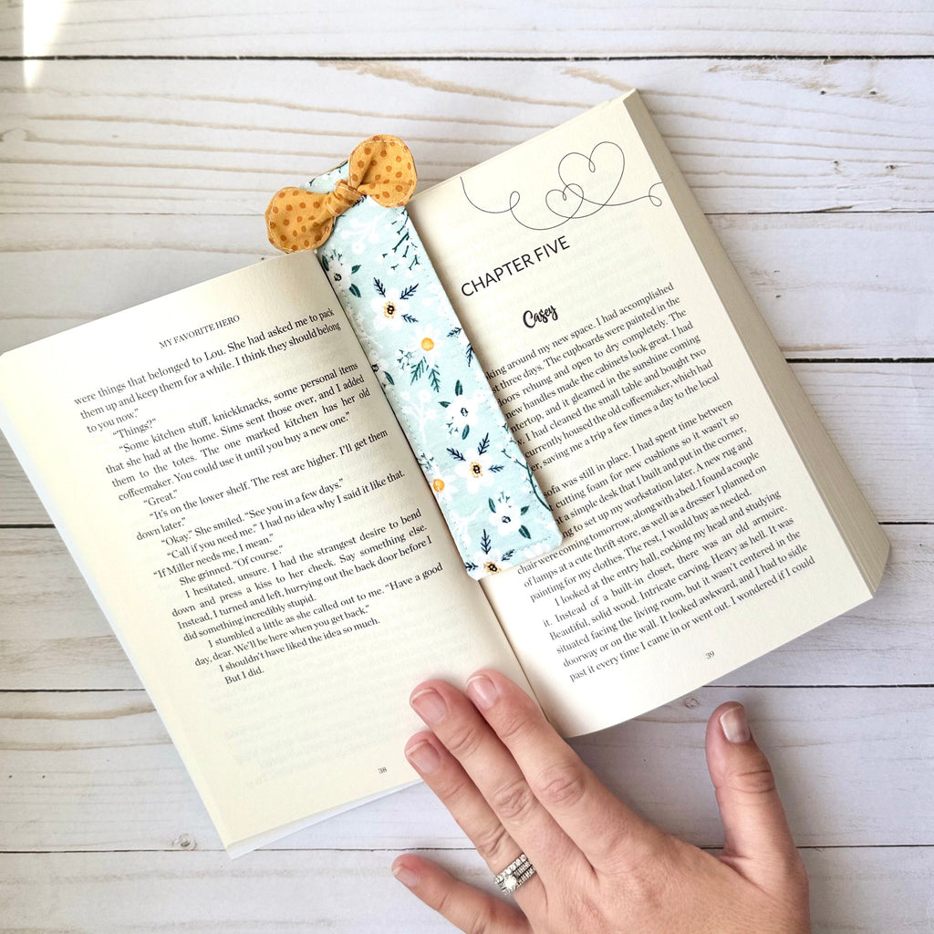 Fabric Bookmark with Bow