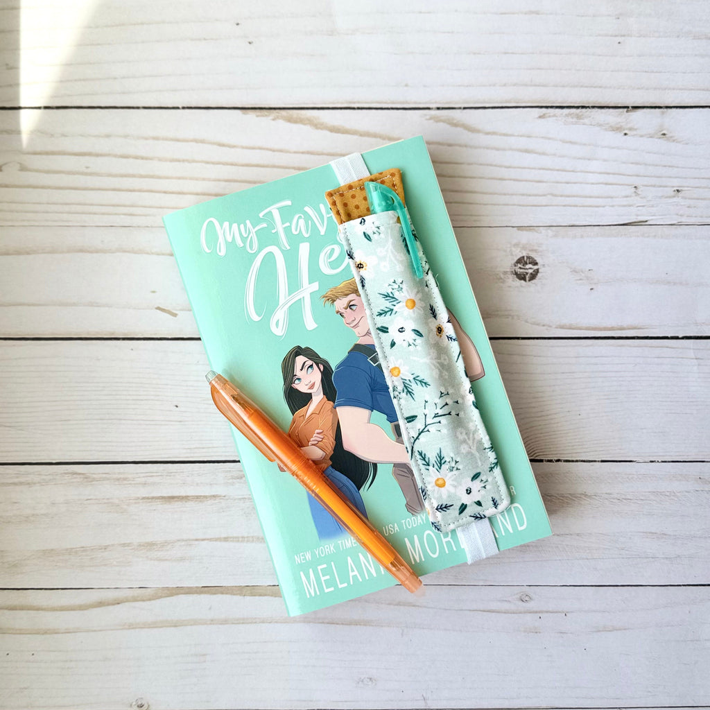 Fabric Bookmark with Elastic and Penholder