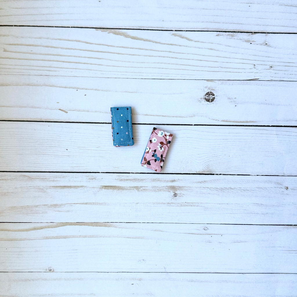 Set of 2 Magnetic Fabric Bookmarks