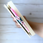 Magnetic Fabric Bookmark with Penholder