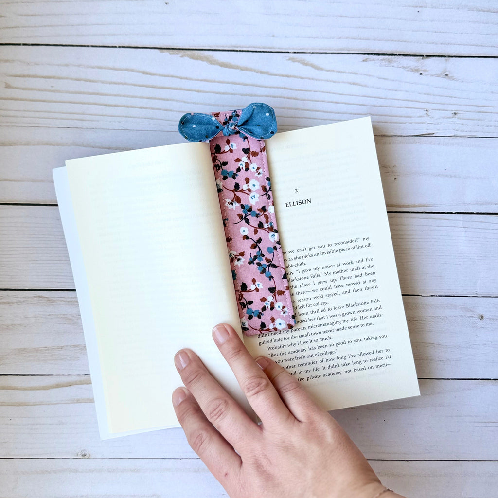 Fabric Bookmark with Bow