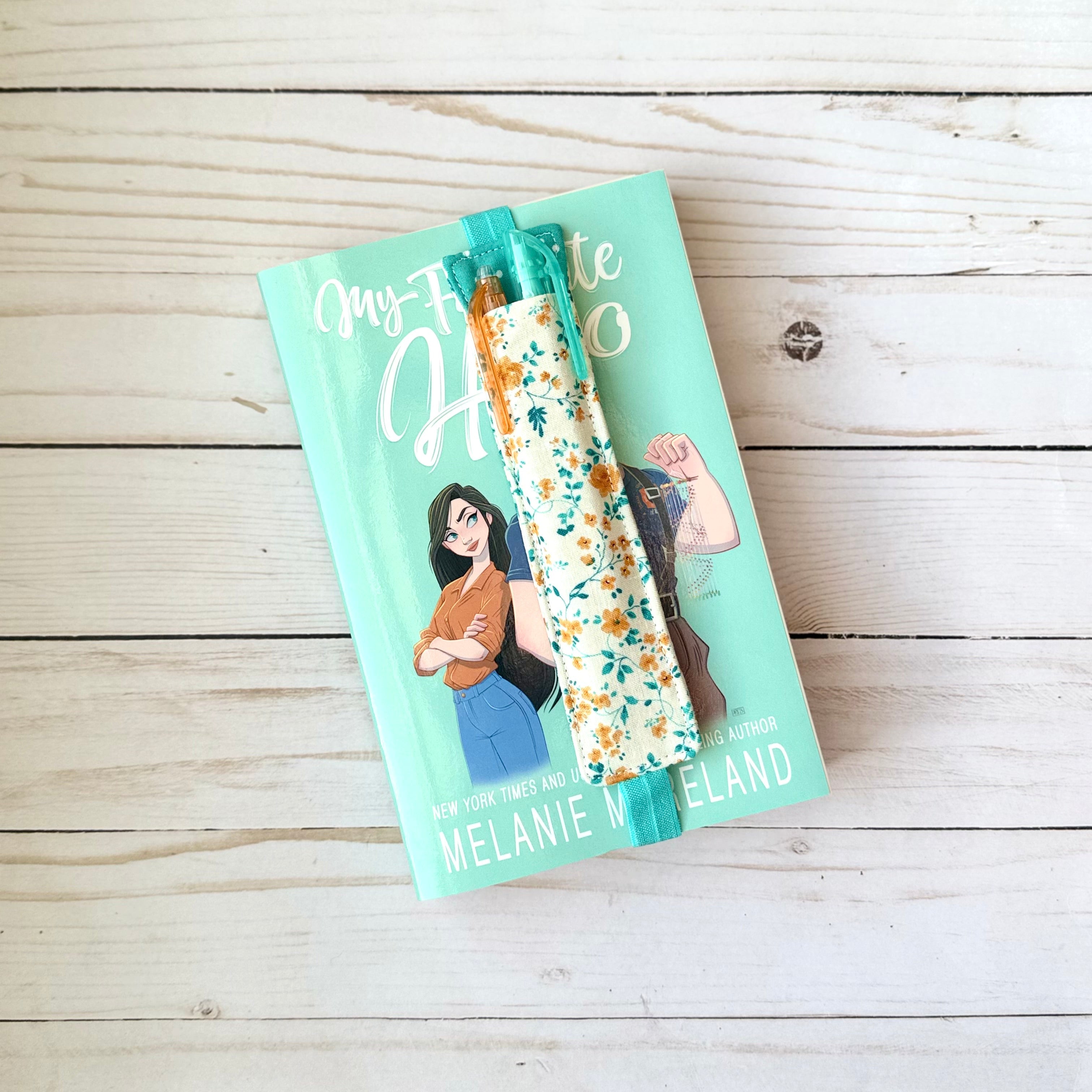 Fabric Bookmark with Elastic and Penholder