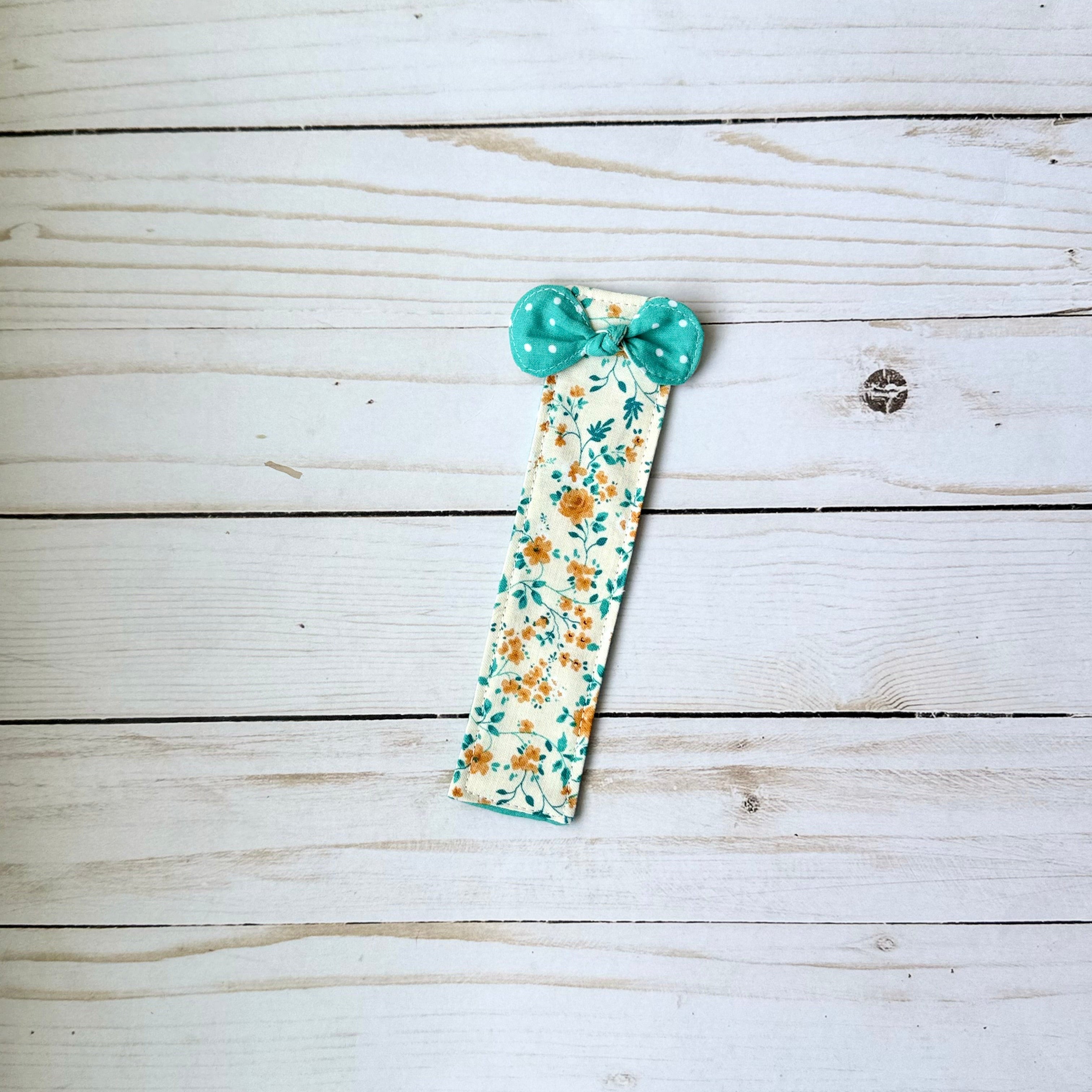 Fabric Bookmark with Bow