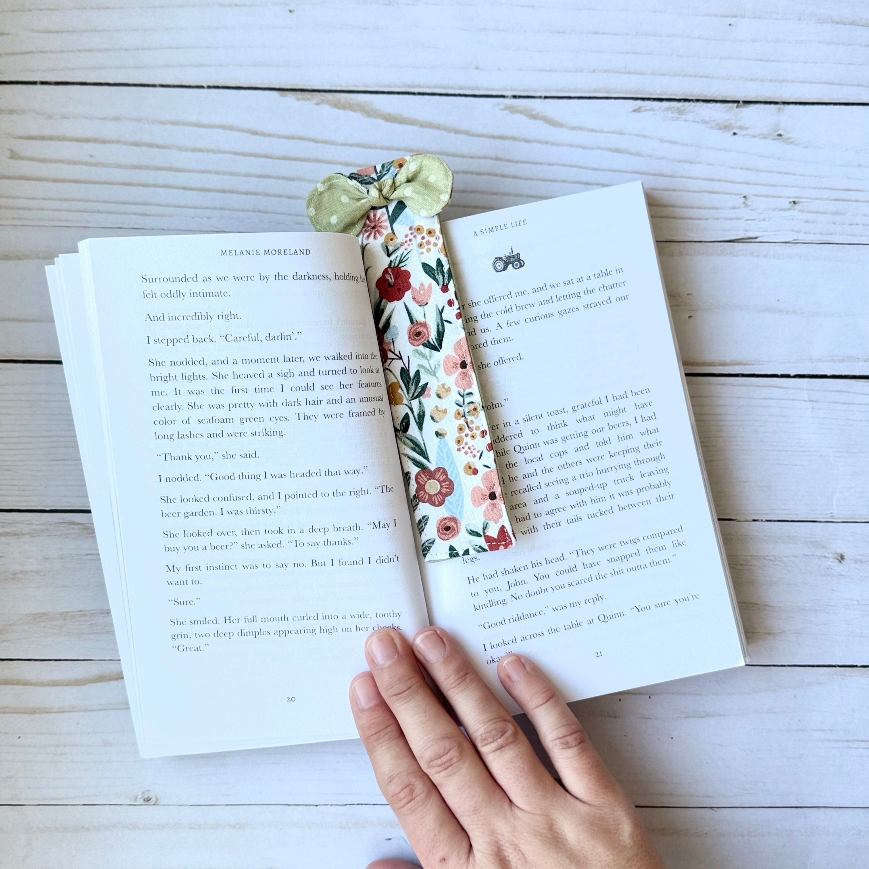 Fabric Bookmark with Bow
