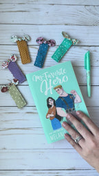 Magnetic Fabric Bookmark with Penholder