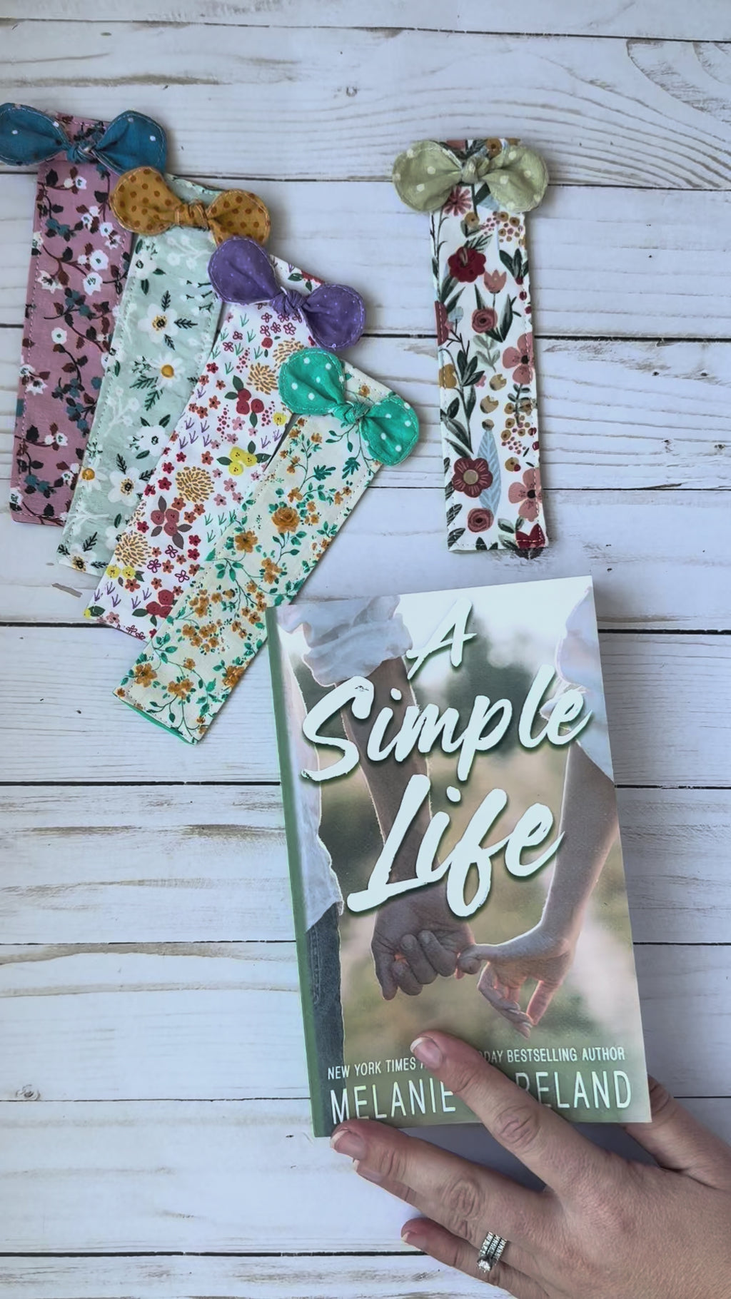 Fabric Bookmark with Bow