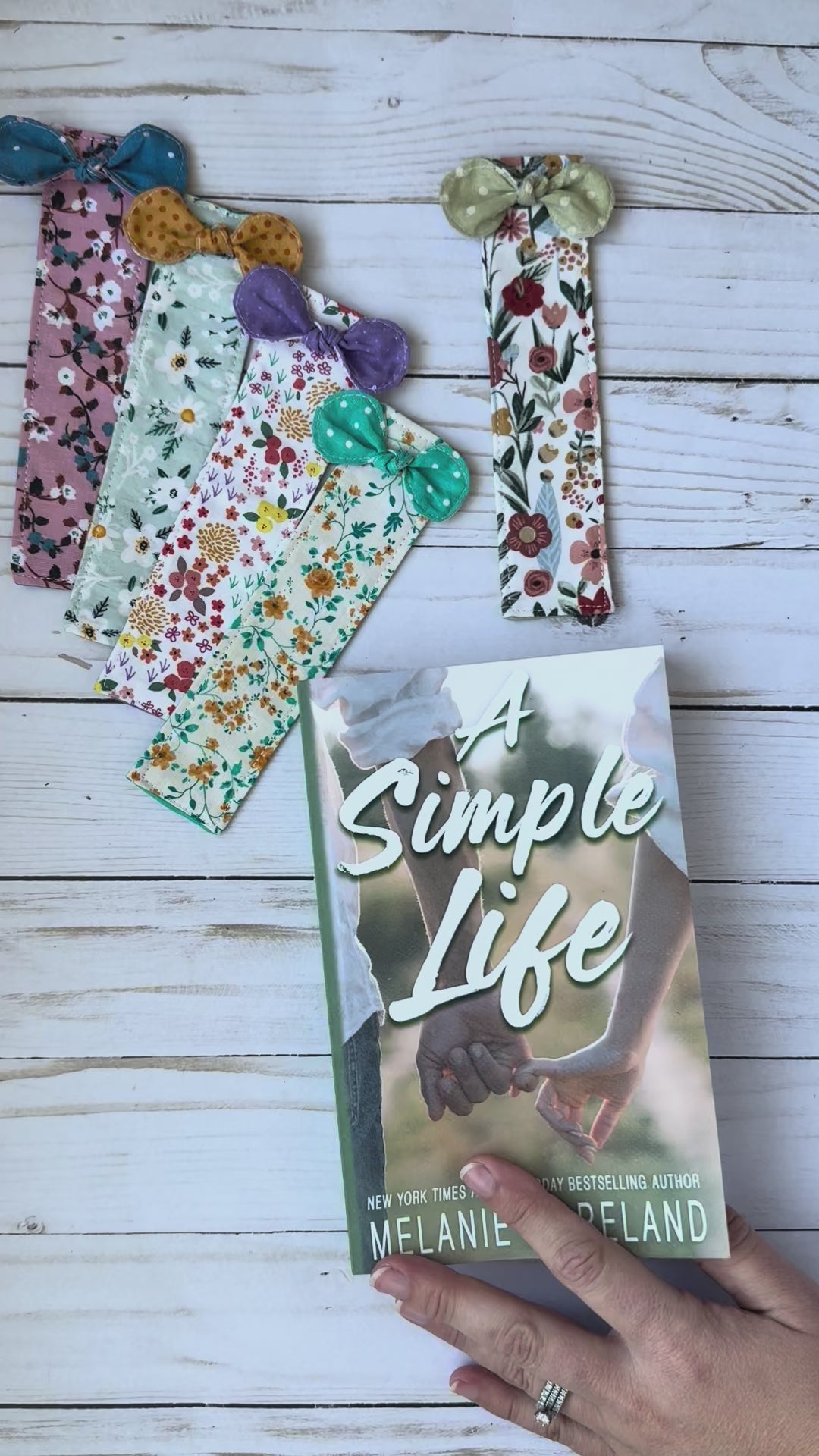 Fabric Bookmark with Bow